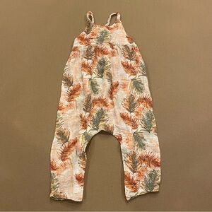 Angel Dear Girl’s Tie Back Romper 100% Cotton Muslin Size 18-24 Months